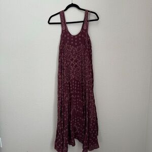Johnny Was Boho Purple Midi Dress XS